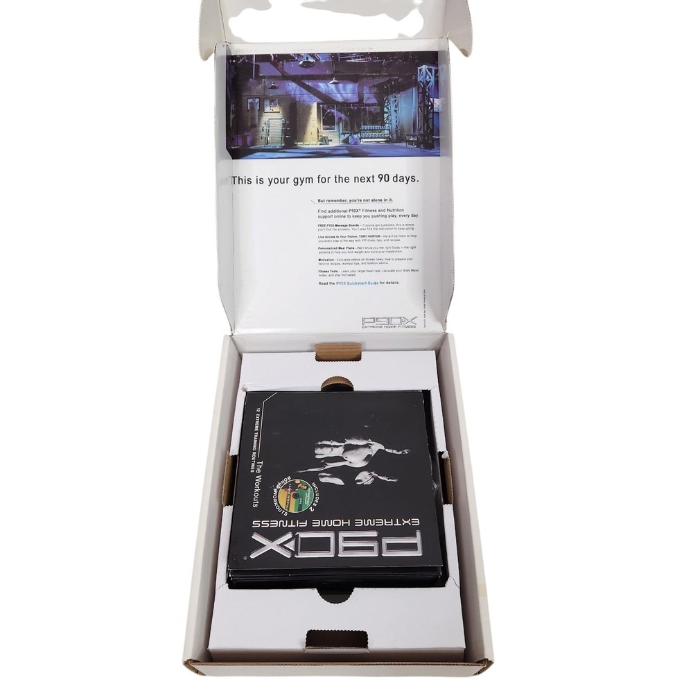 Beachbody P90X Extreme Home Fitness Tony Horton 13 DVD Box Set Workout Black